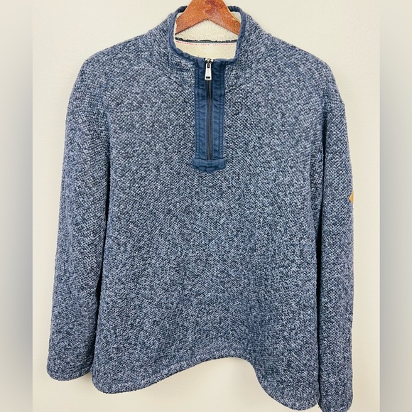 Orvis Blue Sherpa-Lined 1/4 Zip Pullover — Size XL - Picture 5 of 14